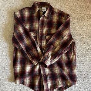 Checked oversized jacket shirt